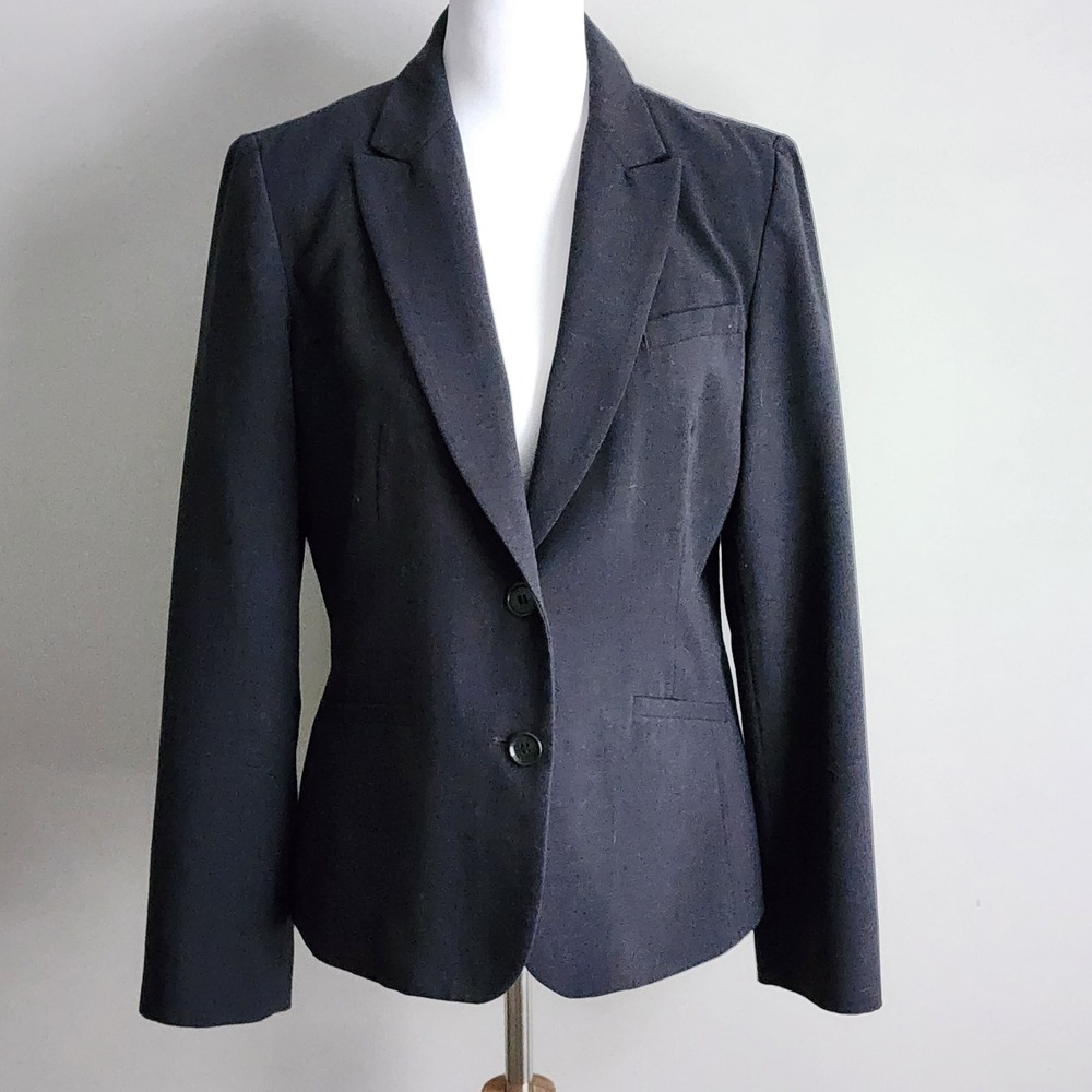 Contemporaine Blazer Womens 10 Dark Grey Professional Career Office Formal Work